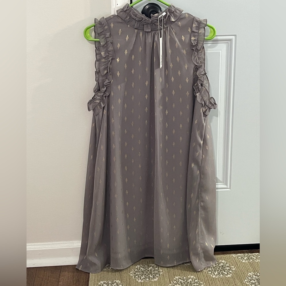 GLAM high neck lined dress